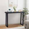 Black Trapezoidal Leg Tabletop With Edge Pine Entrance Table
