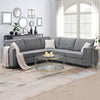 New 91 91 Modern L-Shape Sectional Sofa Upholstered Living Room Couch