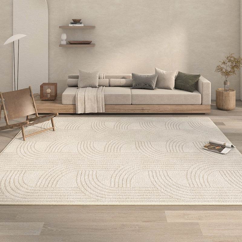 Modern Striped Area Rug – Machine-Woven Polyester Carpet for Living Room, Bedroom & Office | Soft, Durable, Easy to Clean