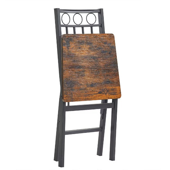 2-Piece Folding Dining Chairs – Portable, Space-Saving, No Assembly