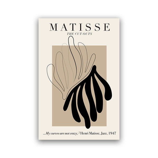 Nordic Matisse Abstract Decorative Canvas Painting Core