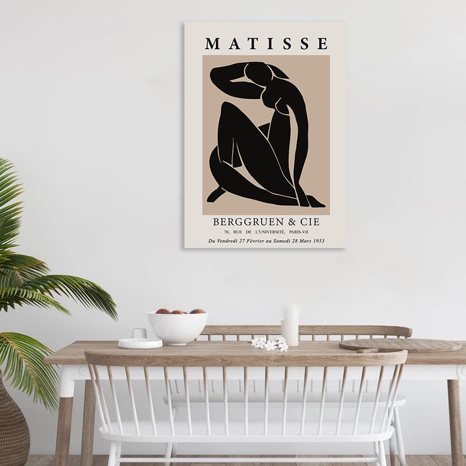 Nordic Matisse Abstract Decorative Canvas Painting Core