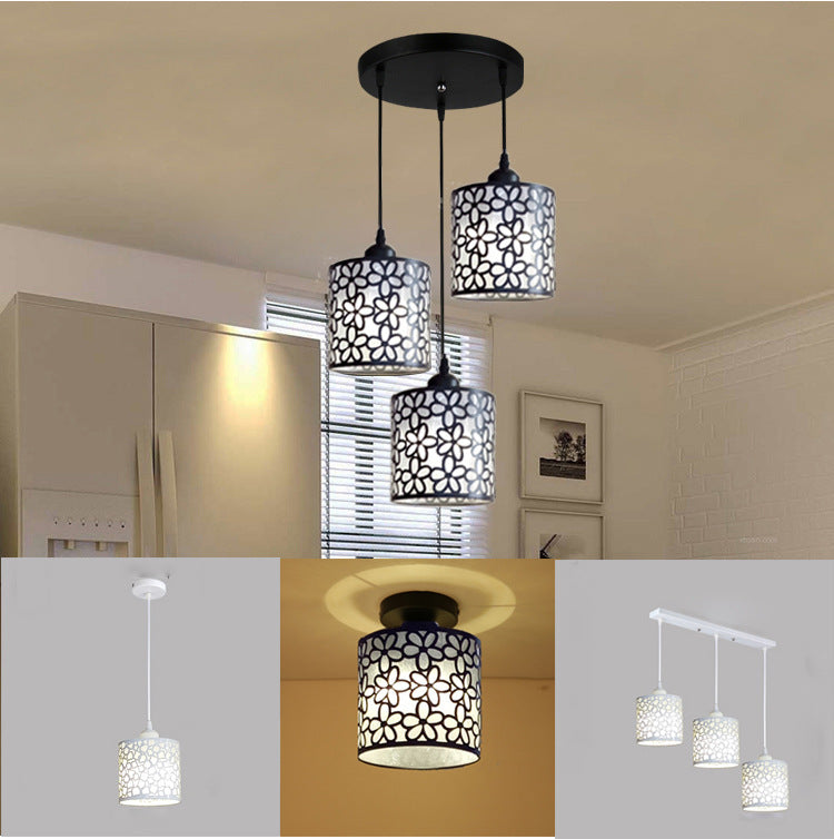 Modern 3-Head Creative Chandelier – Artistic Iron Pendant Light for Dining & Bar Spaces