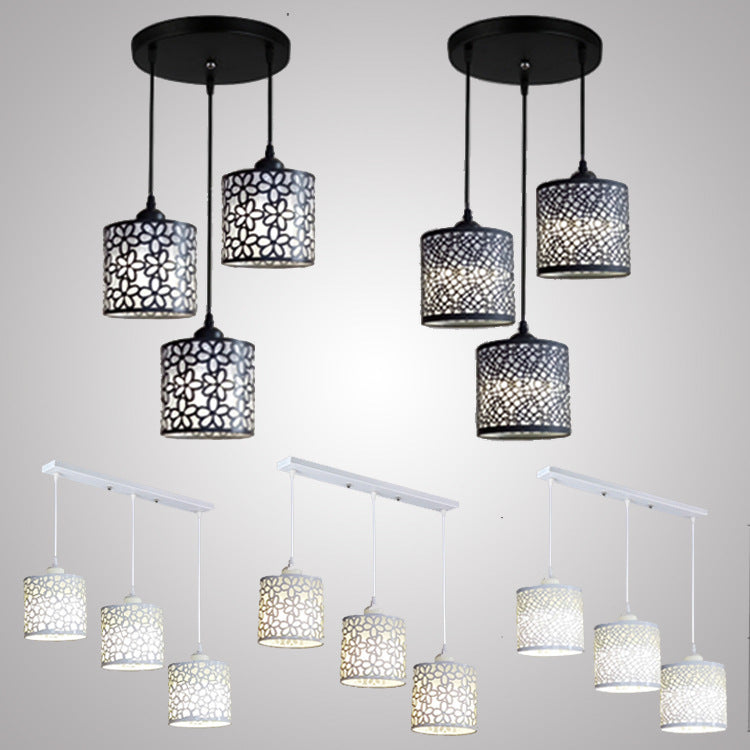 Modern 3-Head Creative Chandelier – Artistic Iron Pendant Light for Dining & Bar Spaces