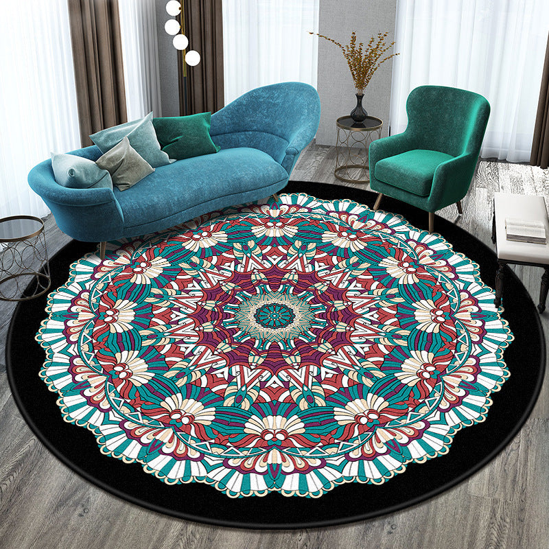Luxury Round Rug – Bedroom & Living Room Home Décor Carpet
