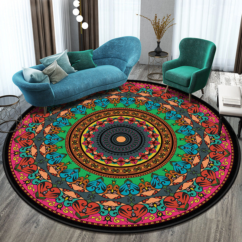 Luxury Round Rug – Bedroom & Living Room Home Décor Carpet