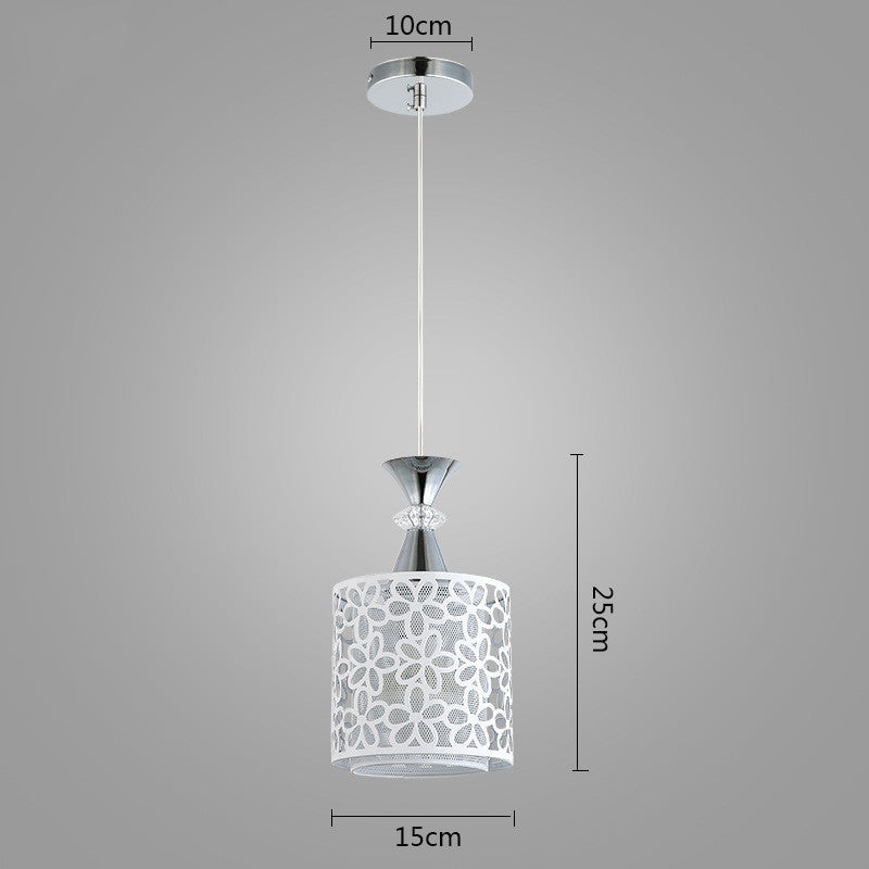 Modern Nordic Single Head Dining Room Chandelier – Minimalist Iron Pendant Light