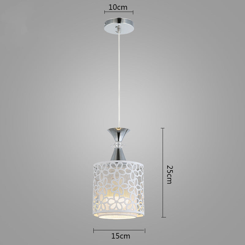 Modern Nordic Single Head Dining Room Chandelier – Minimalist Iron Pendant Light