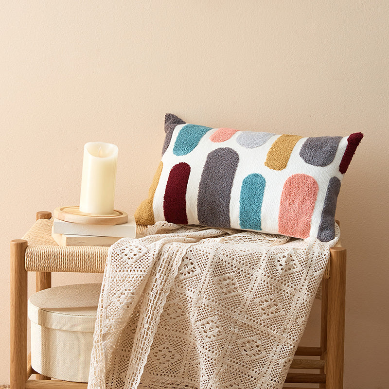 Cotton Embroidered Cushion Cover – Decorative Pillow Case Bedroom