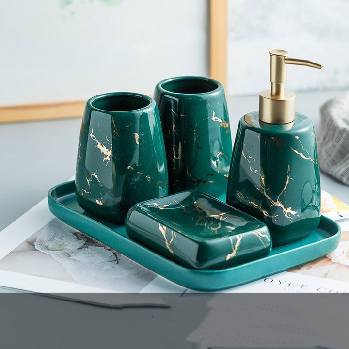 Bathroom Ceramic Luxury Wash Kit