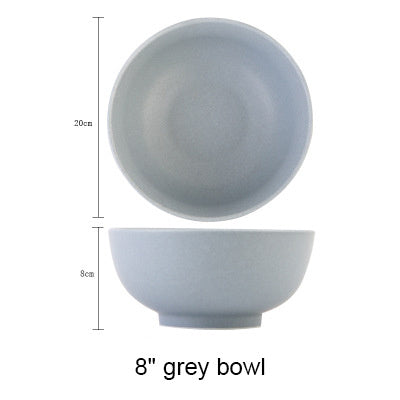 Ceramic Rice Bowl Tableware Retro Classic Matte
