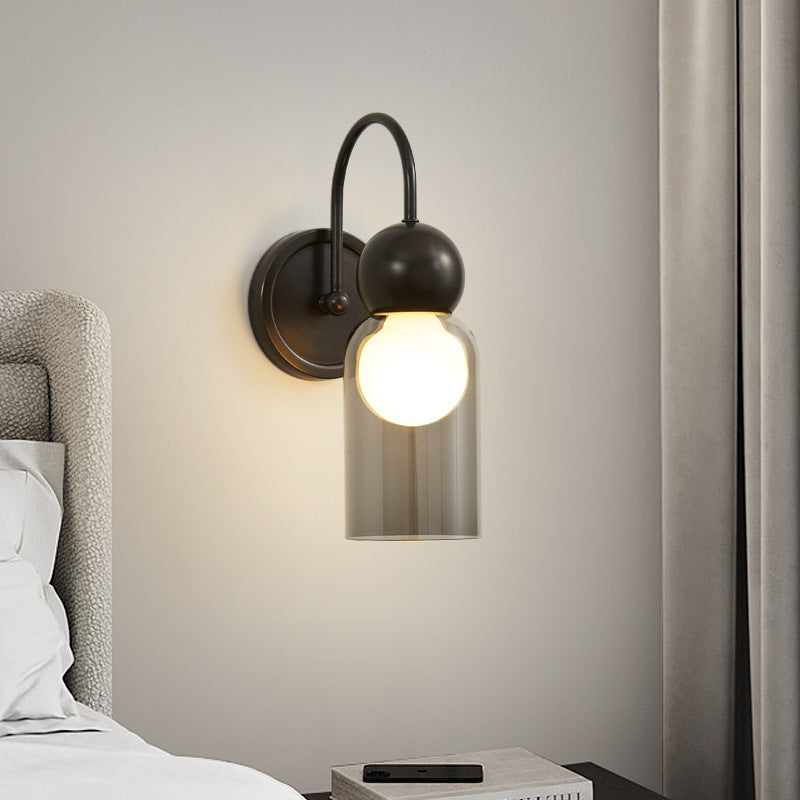 Copper Wall Lamp Bedroom Nordic Light Luxury And Simplicity Atmosphere Stairs Cream Storm Lantern