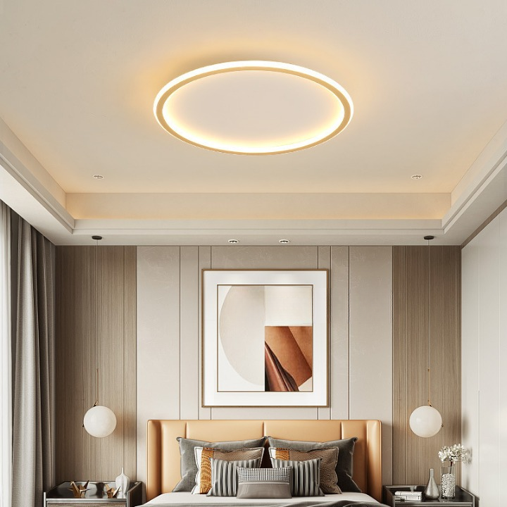Modern LED Ceiling Light – Dimmable Round Fixture for Bedroom & Living Room