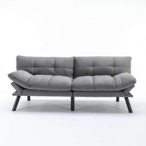 Light Grey Convertible Folding Modern Sofa Bed – Twin Size, Space-Saving & Stylish