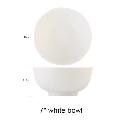 Ceramic Rice Bowl Tableware Retro Classic Matte