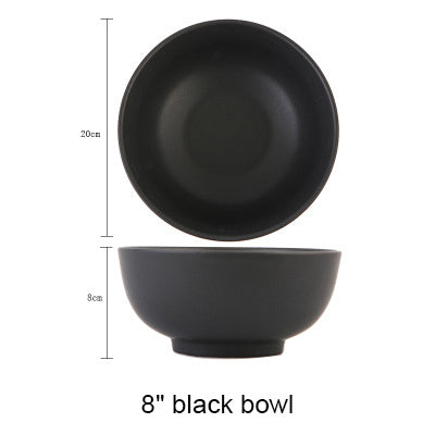 Ceramic Rice Bowl Tableware Retro Classic Matte