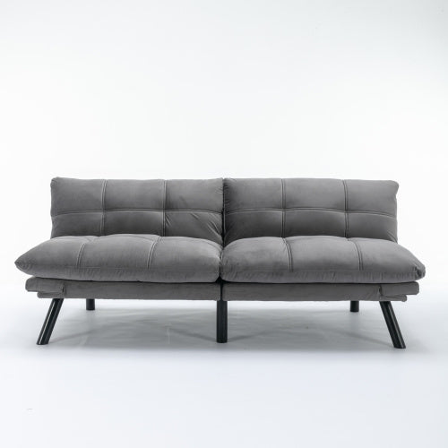 Light Grey Convertible Folding Modern Sofa Bed – Twin Size, Space-Saving & Stylish