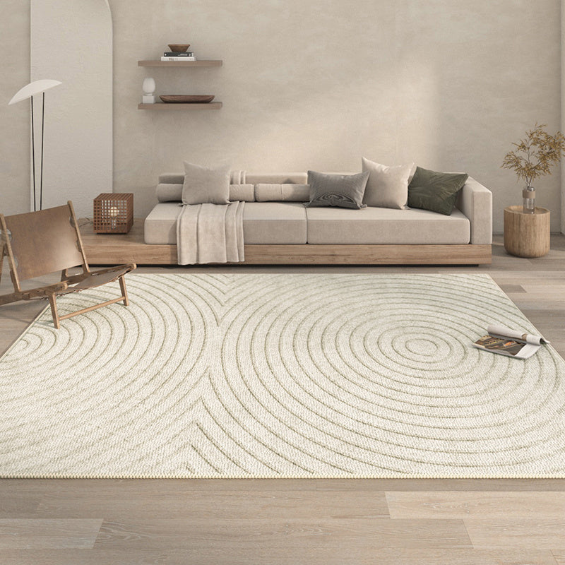 Modern Striped Area Rug – Machine-Woven Polyester Carpet for Living Room, Bedroom & Office | Soft, Durable, Easy to Clean