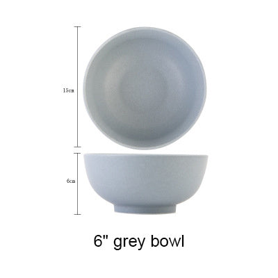 Ceramic Rice Bowl Tableware Retro Classic Matte