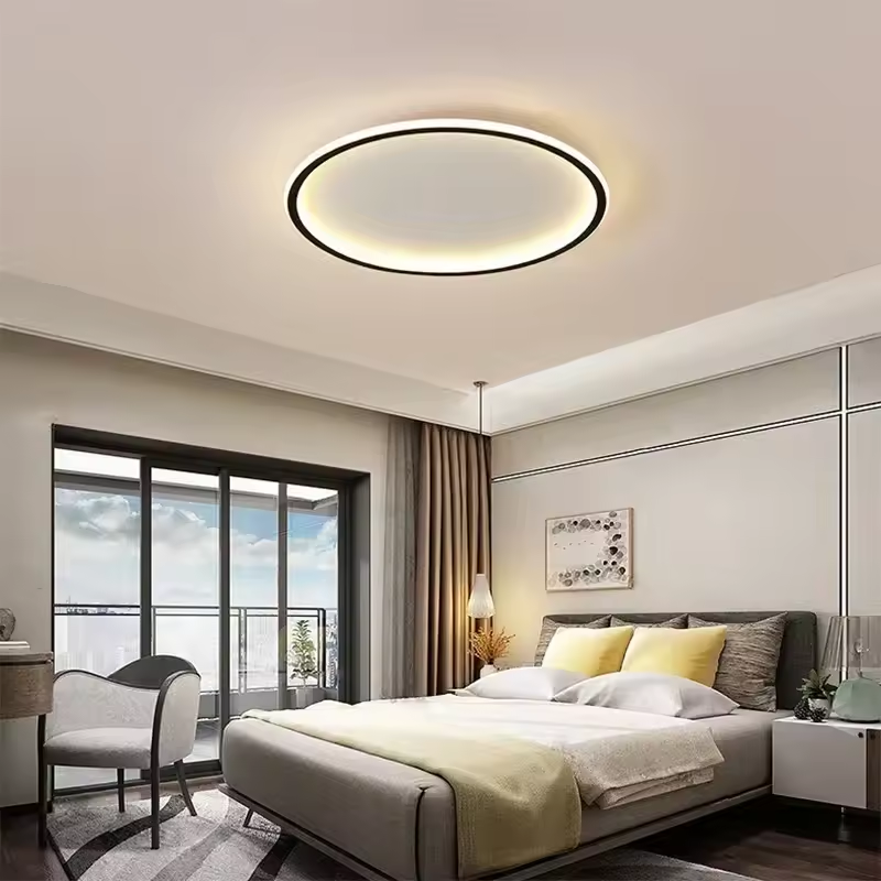 Modern LED Ceiling Light – Dimmable Round Fixture for Bedroom & Living Room