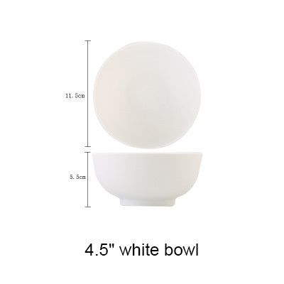 Ceramic Rice Bowl Tableware Retro Classic Matte
