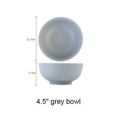 Ceramic Rice Bowl Tableware Retro Classic Matte