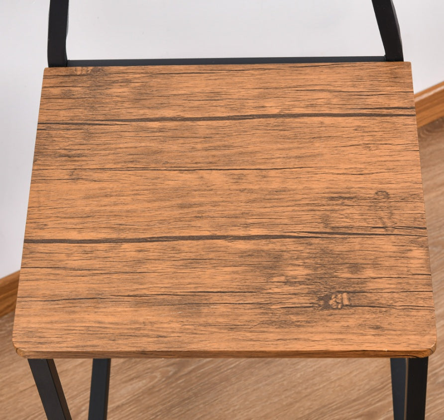 5-Piece Modern Counter Height Dining Table Set with 4 Chairs – Walnut Finish