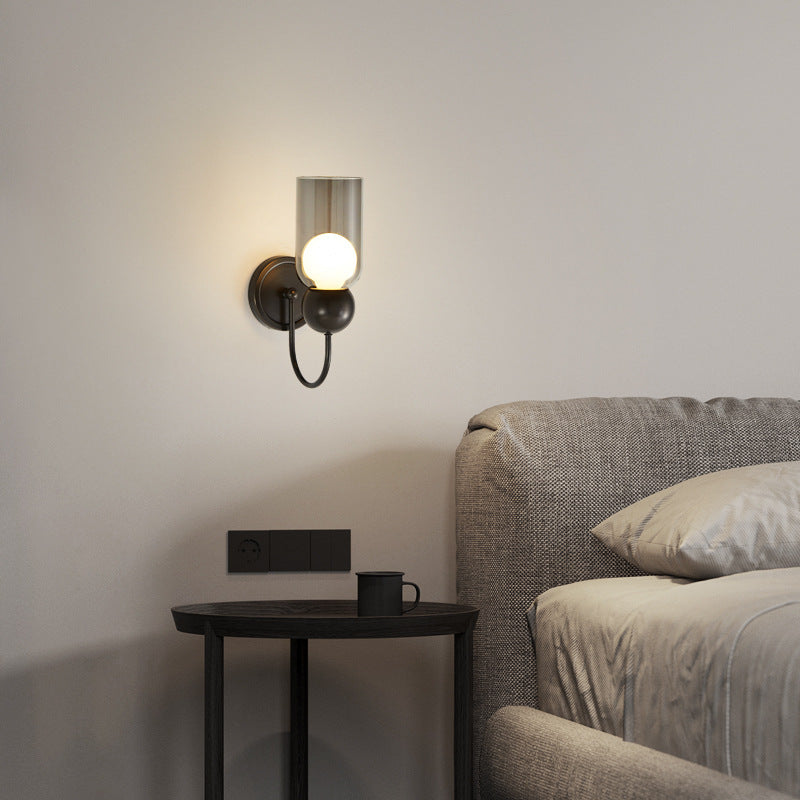 Copper Wall Lamp Bedroom Nordic Light Luxury And Simplicity Atmosphere Stairs Cream Storm Lantern