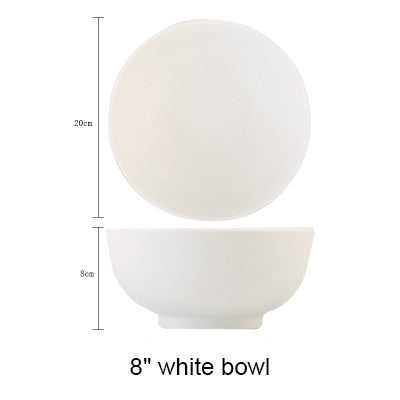 Ceramic Rice Bowl Tableware Retro Classic Matte