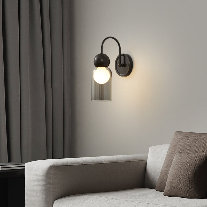 Copper Wall Lamp Bedroom Nordic Light Luxury And Simplicity Atmosphere Stairs Cream Storm Lantern