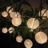 Solar Fabric Lighting Chain Colorful Lantern Atmosphere Decoration String